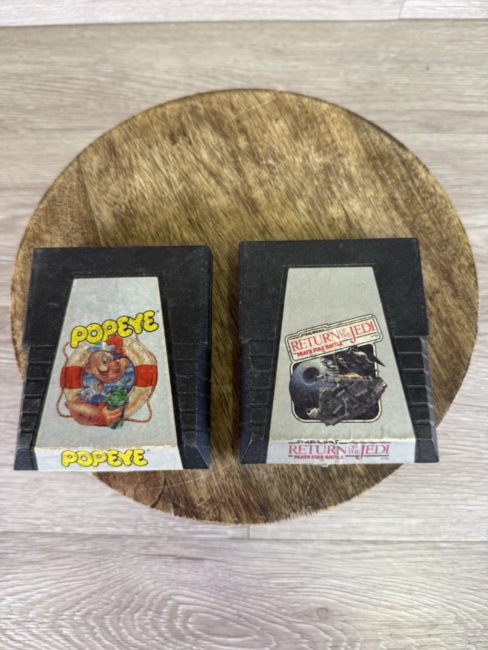 Atari 2600 Game Lot of 2 - POPEYE, Star Wars RETURN OF THE JEDI Untested